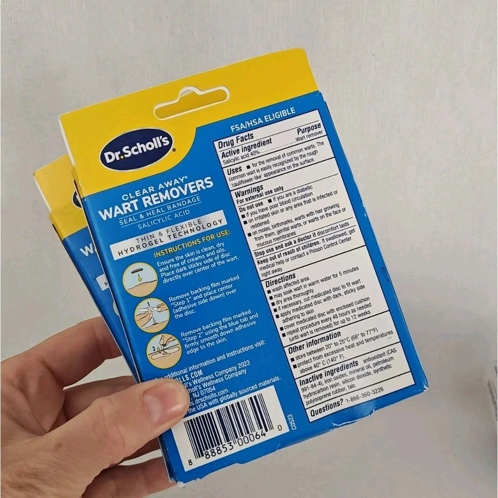 Dr Scholl's Maximum Strength Clear‎ Away Wart Removers 2 X 12 Medicated Discs